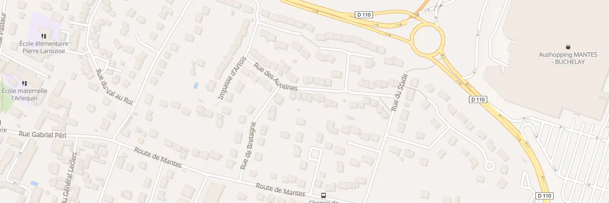 Plan du 33 Rue des Aureines à Buchelay