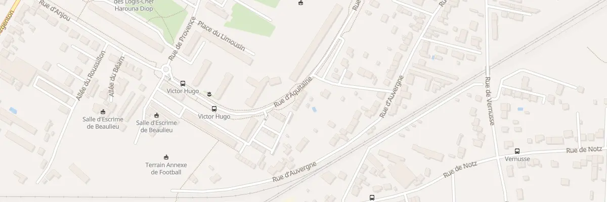 Plan du 66 Rue d’Aquitaine à Châteauroux
