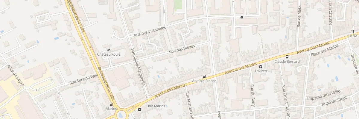 Plan du 13 Rue des Belges à Châteauroux