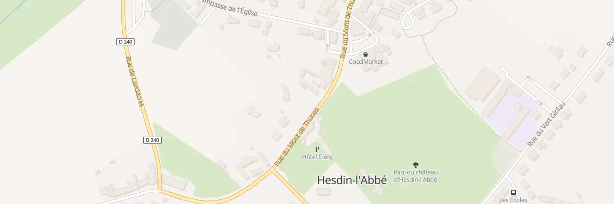Plan du 105 Rue du Mont de Thunes à Hesdin-l’Abbé