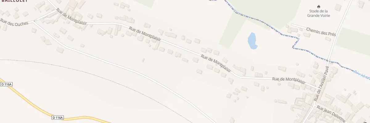 Plan du 33 Rue de Montplaisir à Bailleau-Armenonville