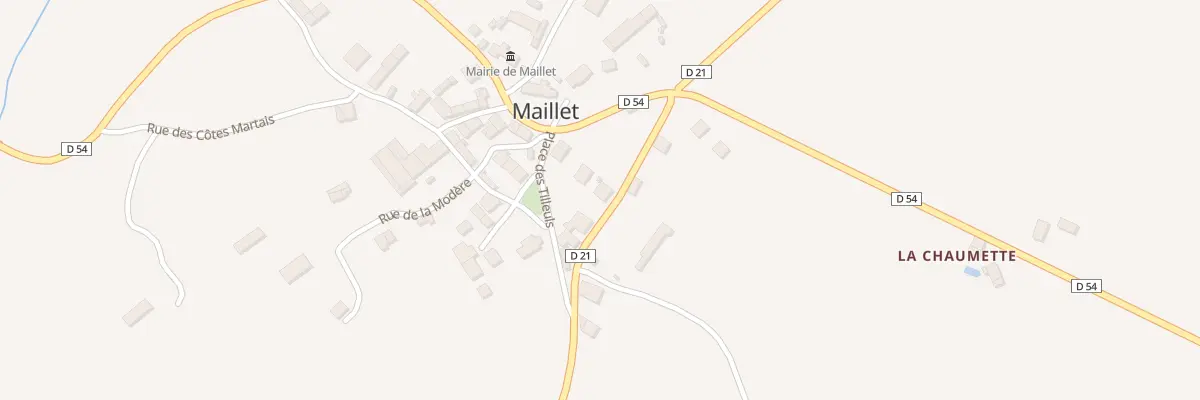 Plan du 1 Rte d’Orsennes à Maillet