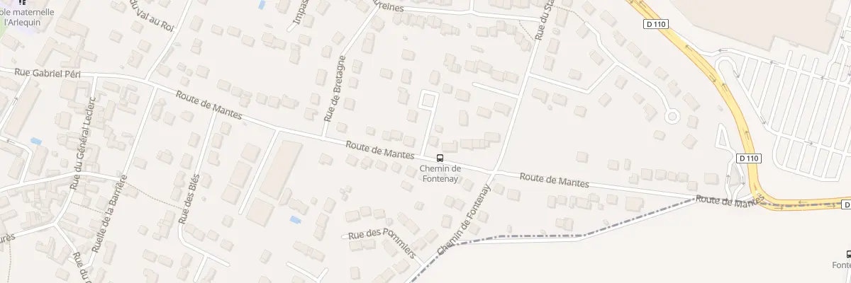 Plan du 45 Rte de Mantes à Buchelay