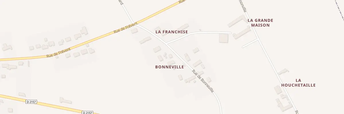 Plan du 136 Bonneville à Coulmiers