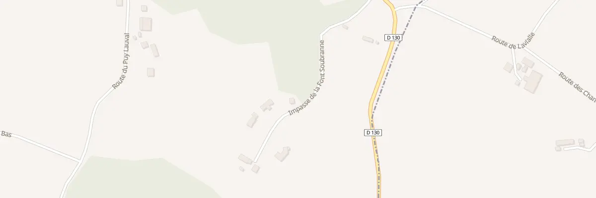 Plan du 258 Imp de la Font Soubranne à Favars