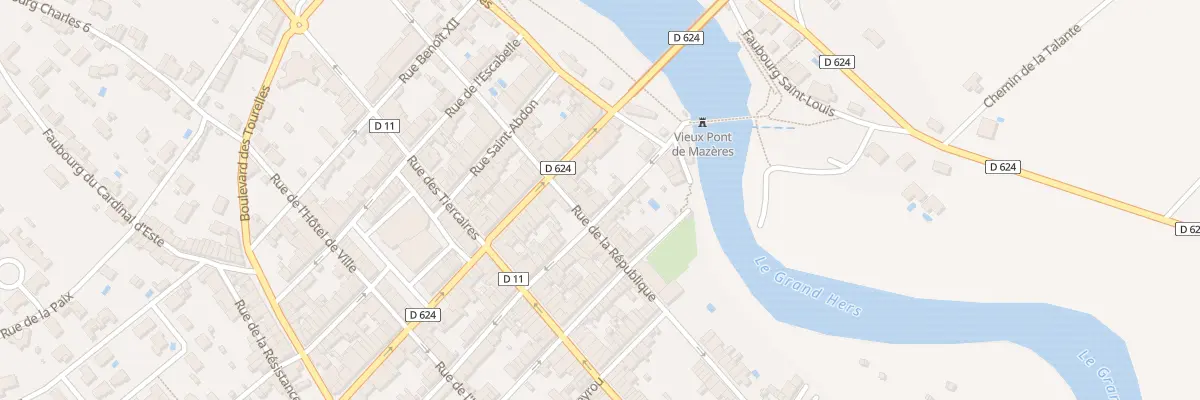 Plan du 12 Rue du Vieux Pont à Mazères