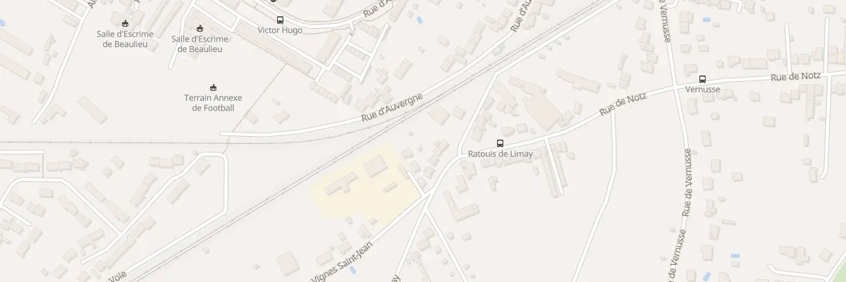 Plan du 12 Rue Ratouis de Limay à Châteauroux