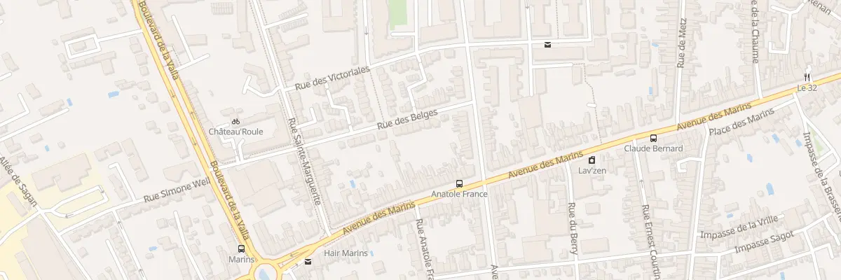 Plan du 9 Rue des Belges à Châteauroux
