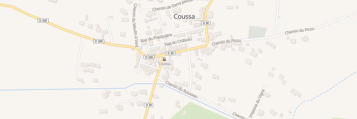 Plan du 14 Rue des Pyrenees à Coussa