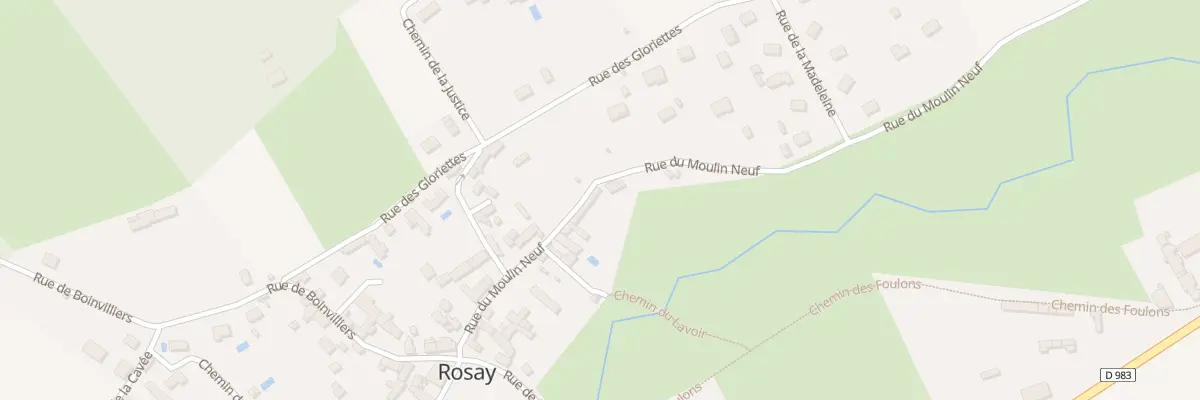 Plan du 14 Rue du Moulin Neuf à Rosay