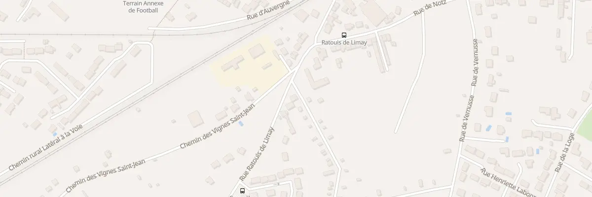 Plan du 23 Rue Ratouis de Limay à Châteauroux