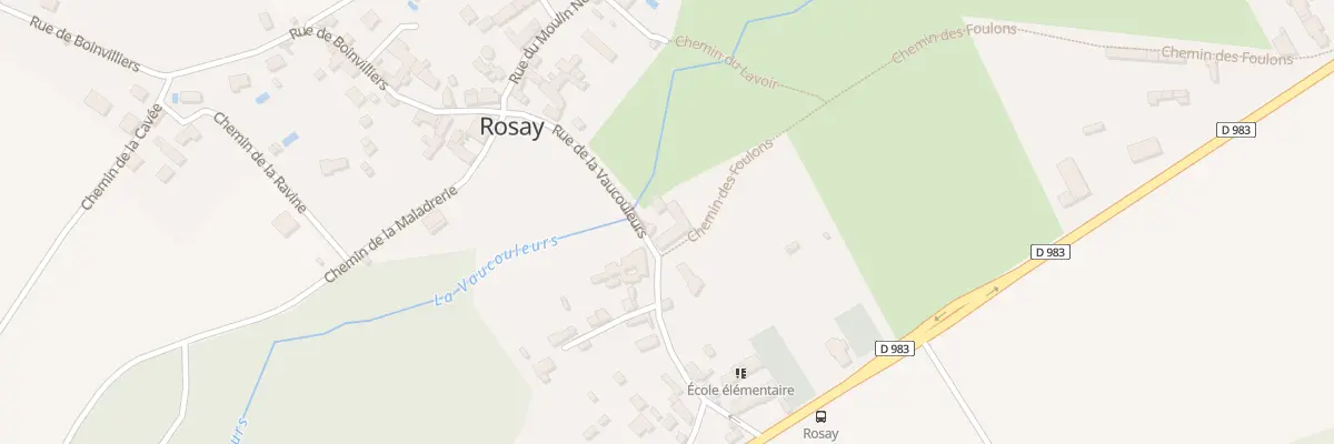 Plan du 11 Rue de la Vaucouleurs à Rosay
