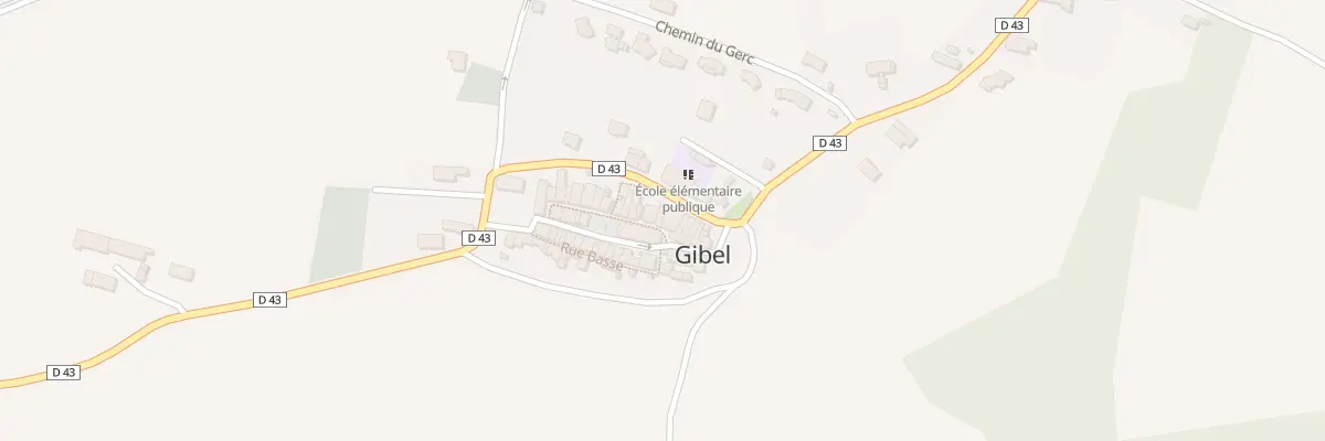 Plan du 3 Rue de la Mission à Gibel
