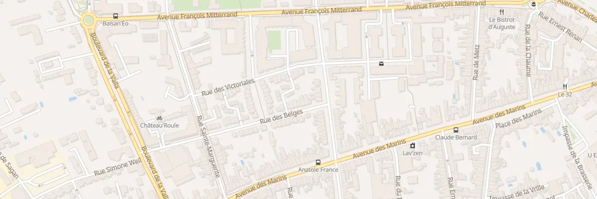 Plan du 6 Rue des Belges à Châteauroux