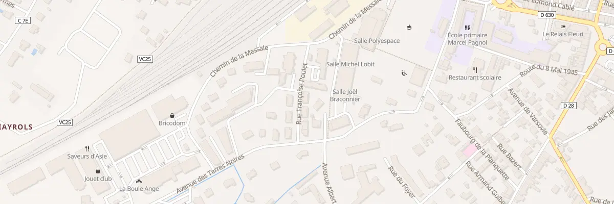 Plan du 10 Rue Françoise Poulet à Saint-Sulpice-la-Pointe
