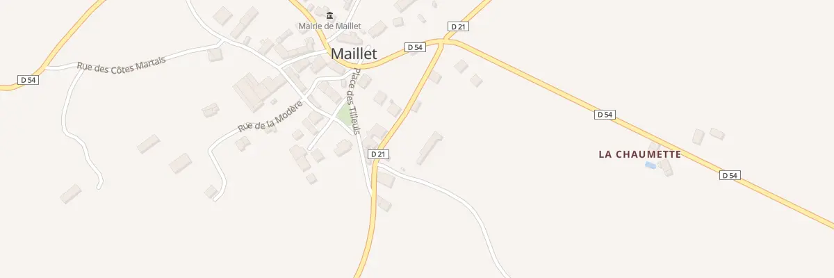 Plan du 4 Rte d’Orsennes à Maillet