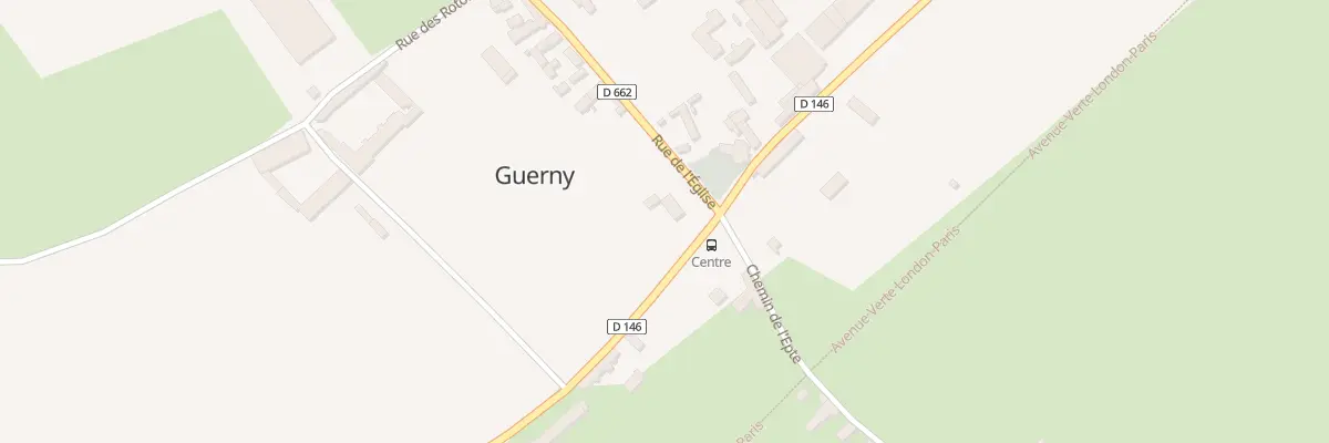 Plan du 1 Rue de l’Eglise à Guerny