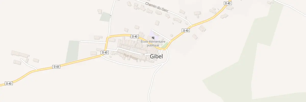 Plan du 7 Gr Grand Rue à Gibel