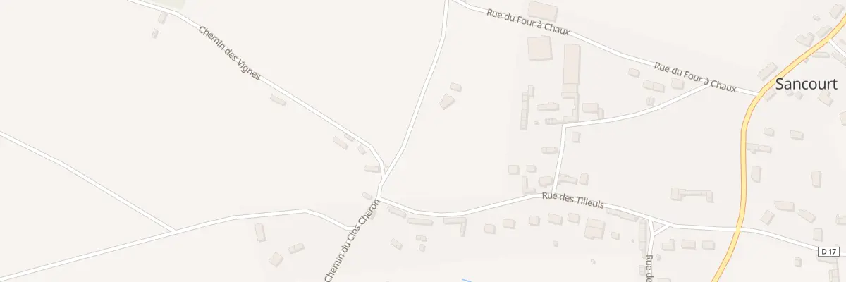 Plan du 8 Le Bout d’En Bas à Sancourt