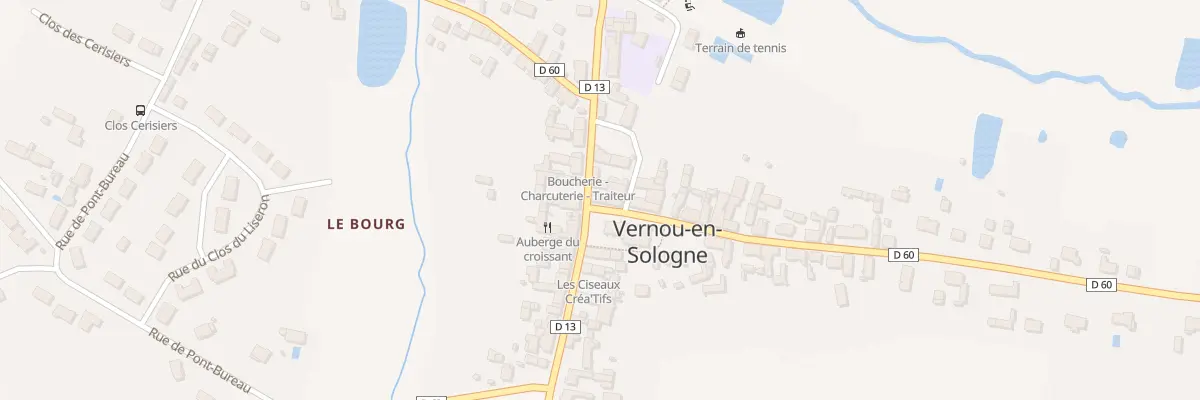 Plan du 2 Rue des Marnières à Vernou-en-Sologne