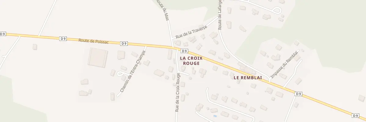 Plan du 1176 Rte de Poissac à Favars