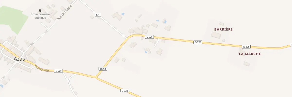 Plan du 105 Rte de Lugan à Azas