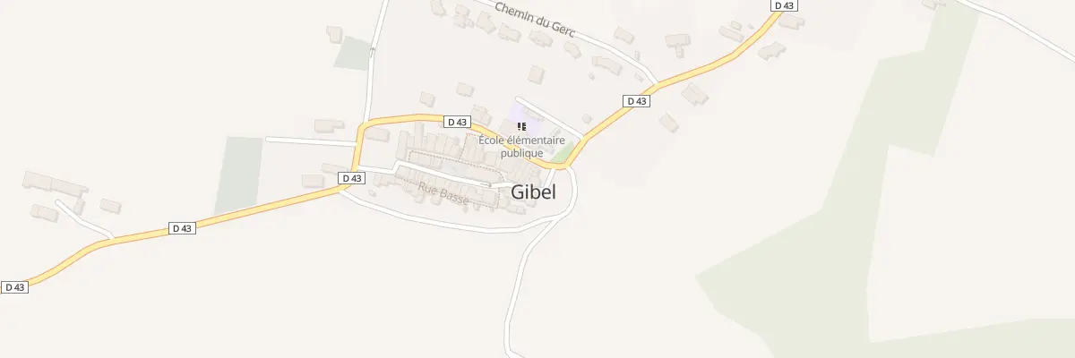 Plan du 2 All des Platanes à Gibel