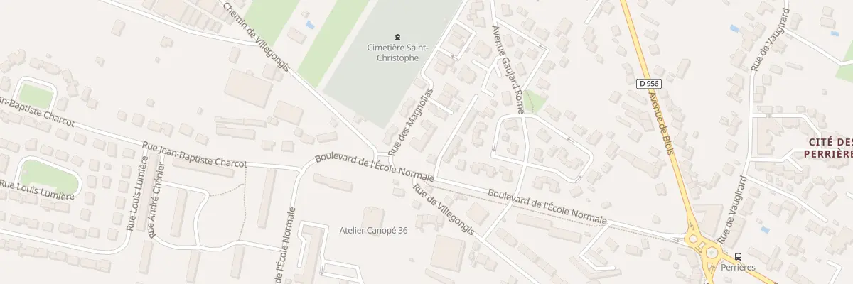 Plan du 53 Bd de l’école Normale à Châteauroux
