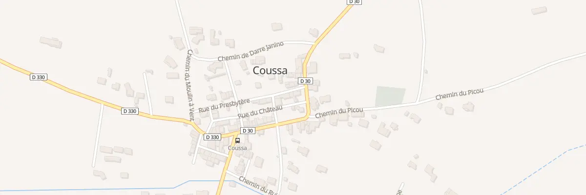 Plan du 7 Rue du Chateau à Coussa