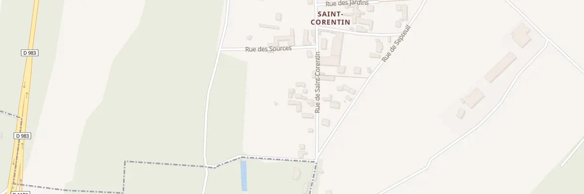 Plan du 13 Rue de Saint-corentin à Rosay