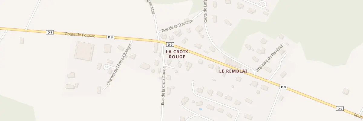 Plan du 5049 La Croix Rouge à Favars