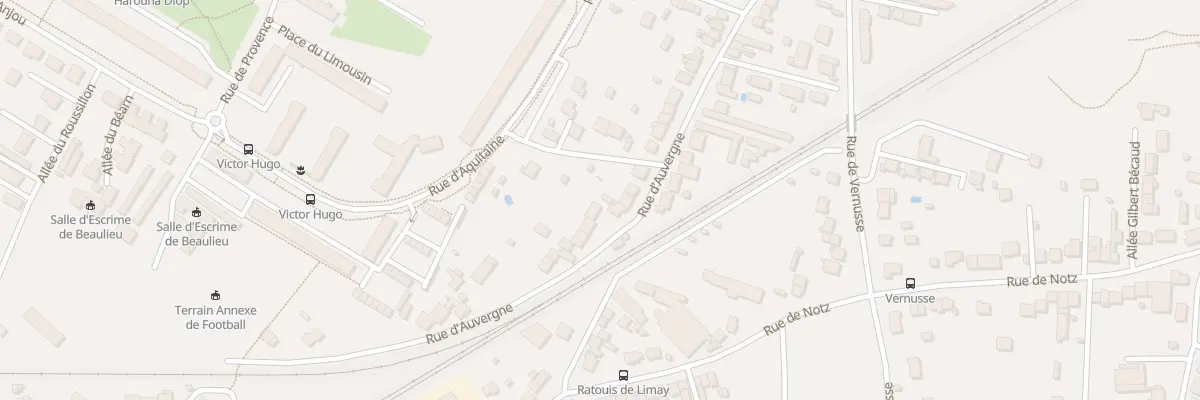 Plan du 92 Rue d’Auvergne à Châteauroux