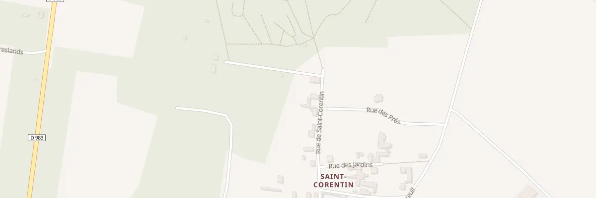 Plan du 33 Rue de Saint-corentin à Rosay
