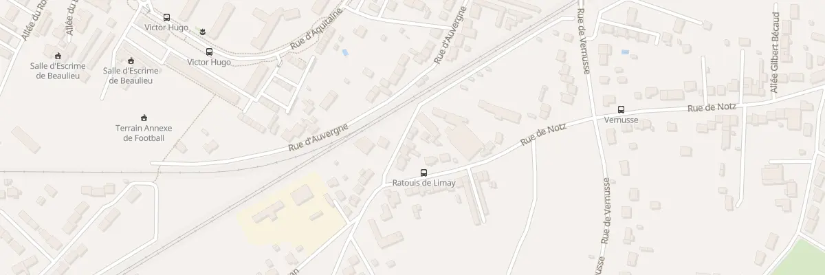 Plan du 9 Rue Ratouis de Limay à Châteauroux
