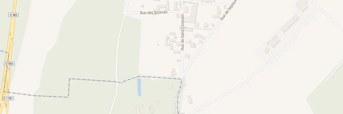 Plan du 5 Rue de Saint-corentin à Rosay