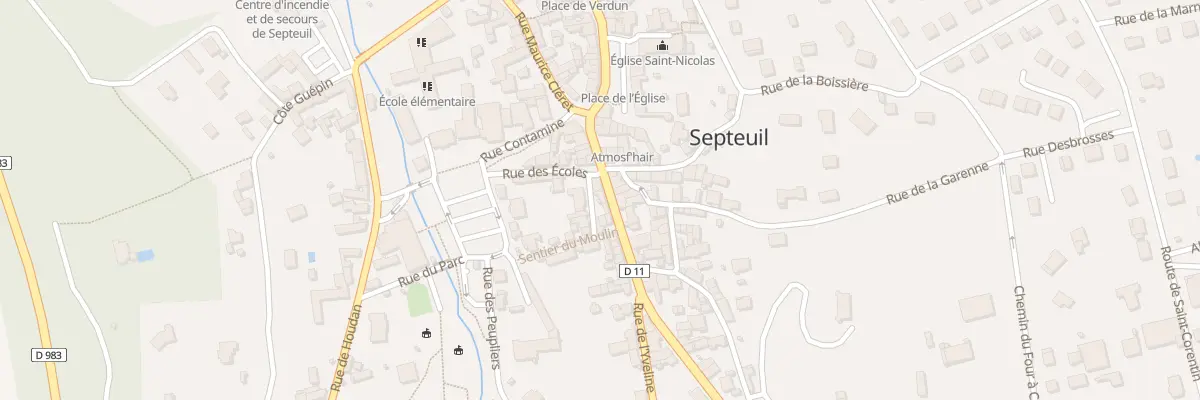 Plan du 3 Rue des Lavandières à Septeuil