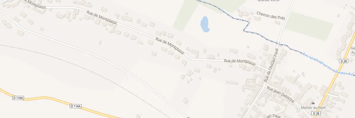 Plan du 23 Rue de Montplaisir à Bailleau-Armenonville