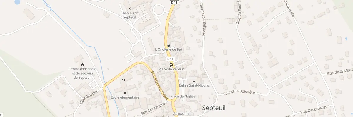 Plan du 8 Cour du Cheval Blanc à Septeuil