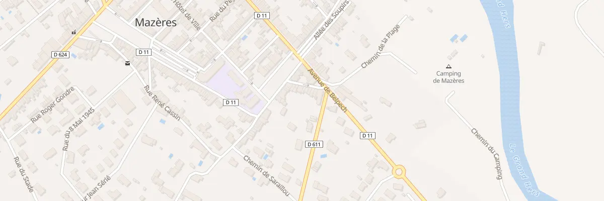 Plan du 9 Rue de l’Evangile à Mazères