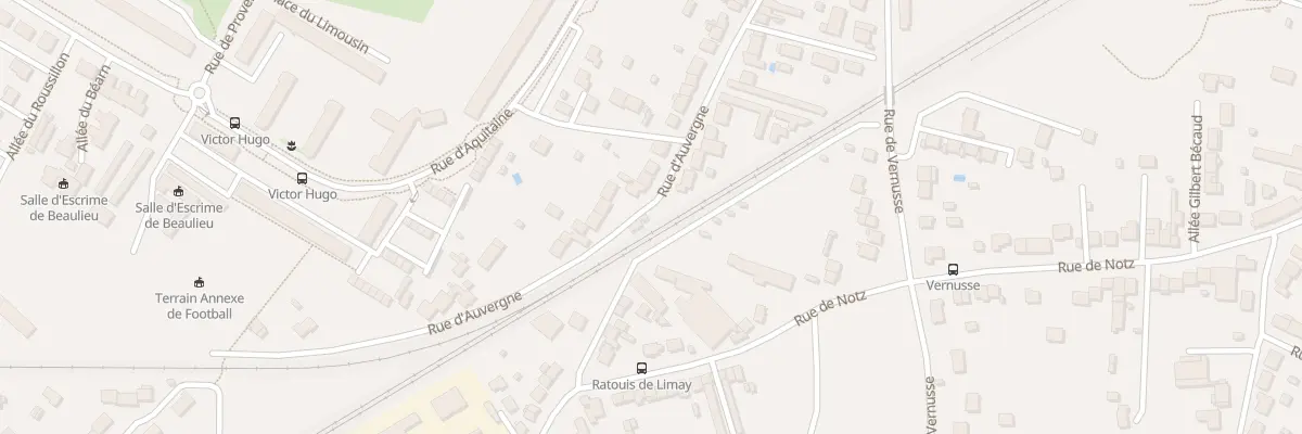 Plan du 55 Rue d’Auvergne à Châteauroux
