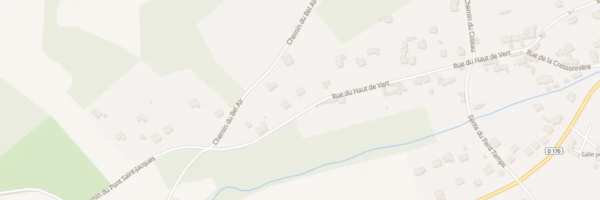 Plan du 34 Rue du Haut de Vert à Vert