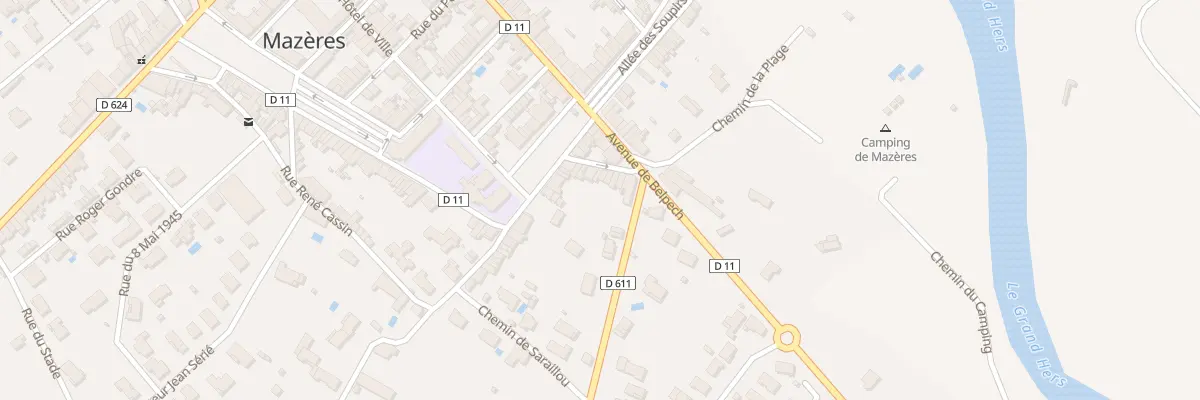 Plan du 7 Rue de l’Evangile à Mazères