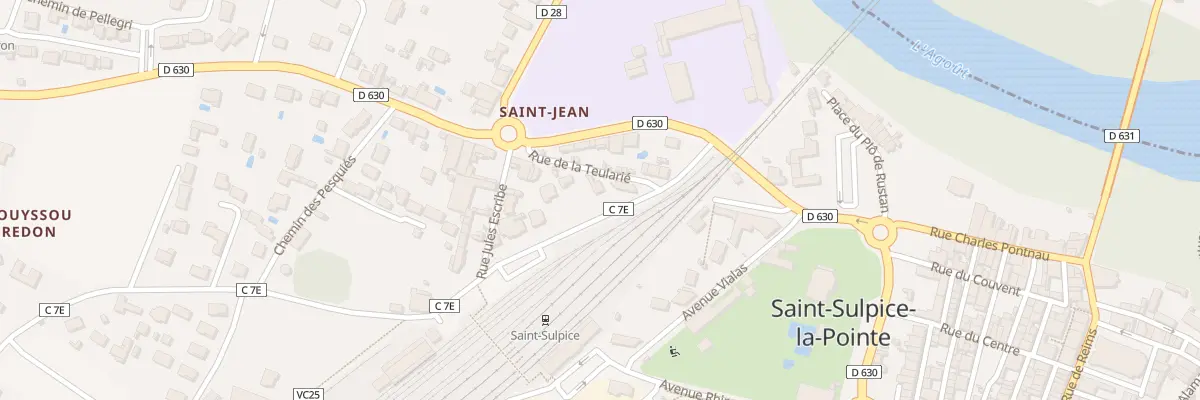 Plan du 9 Rue de La Teularié à Saint-Sulpice-la-Pointe
