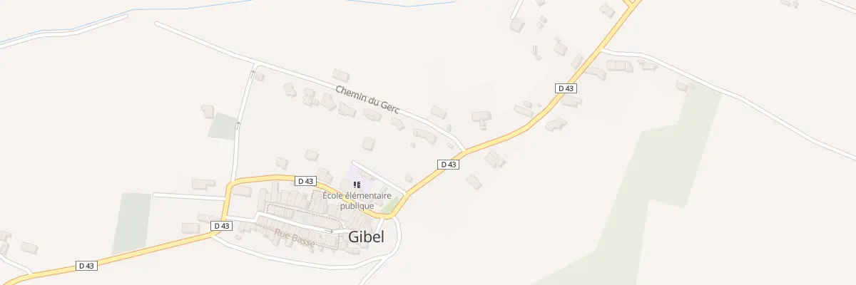 Plan du 3 Che du Gerc à Gibel