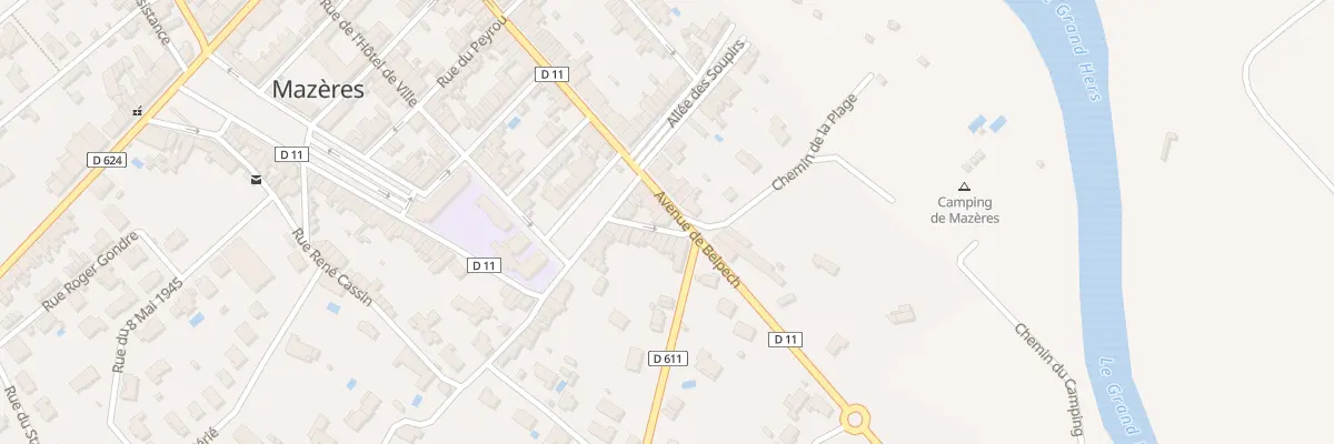Plan du 811 Rue de l’Evangile à Mazères