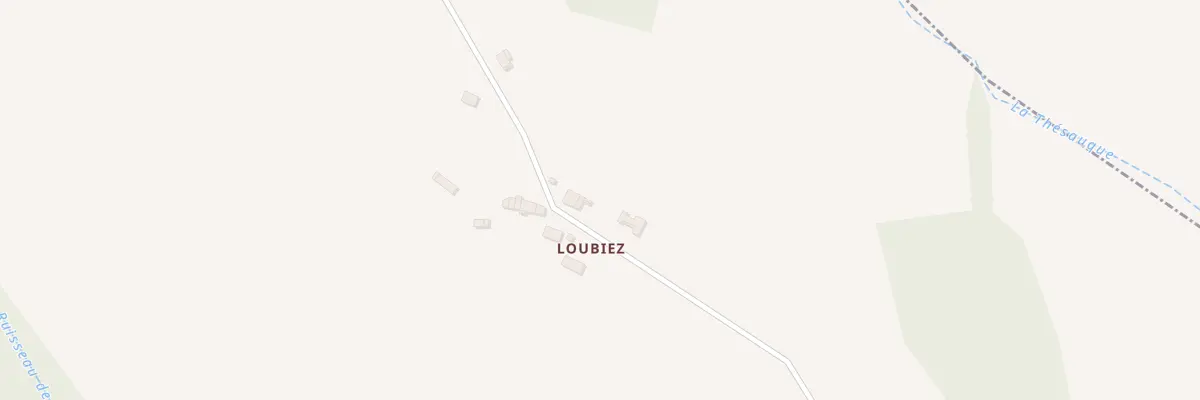 Plan du 1 Loubièz à Gibel
