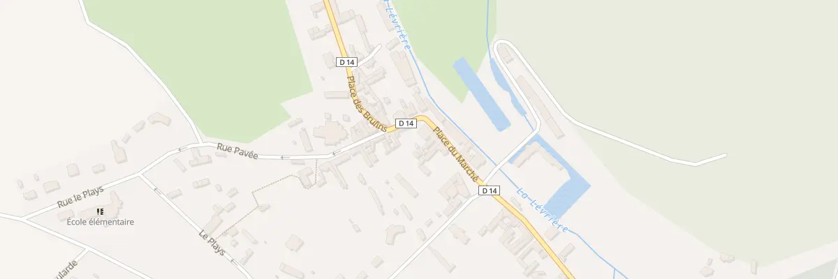 Plan du 1 Rue Pavée à Mainneville