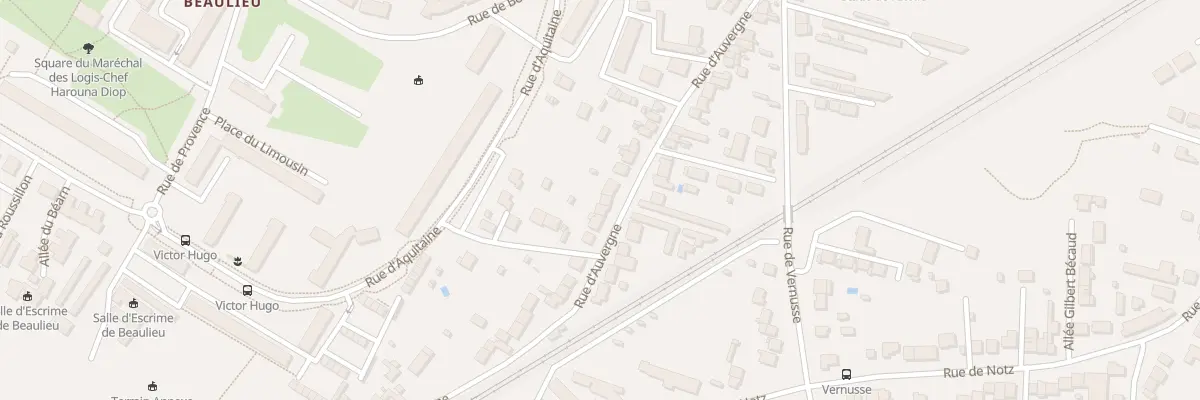 Plan du 80 Rue d’Auvergne à Châteauroux