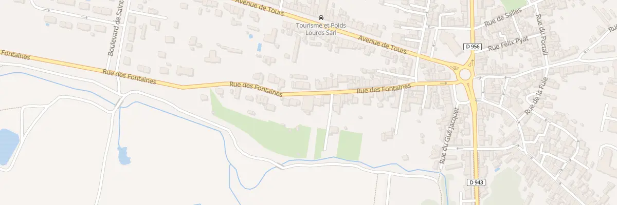 Plan du 61 Rue des Fontaines à Châteauroux