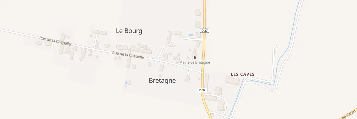 Plan du 1 Rue de la Chapelle à Bretagne